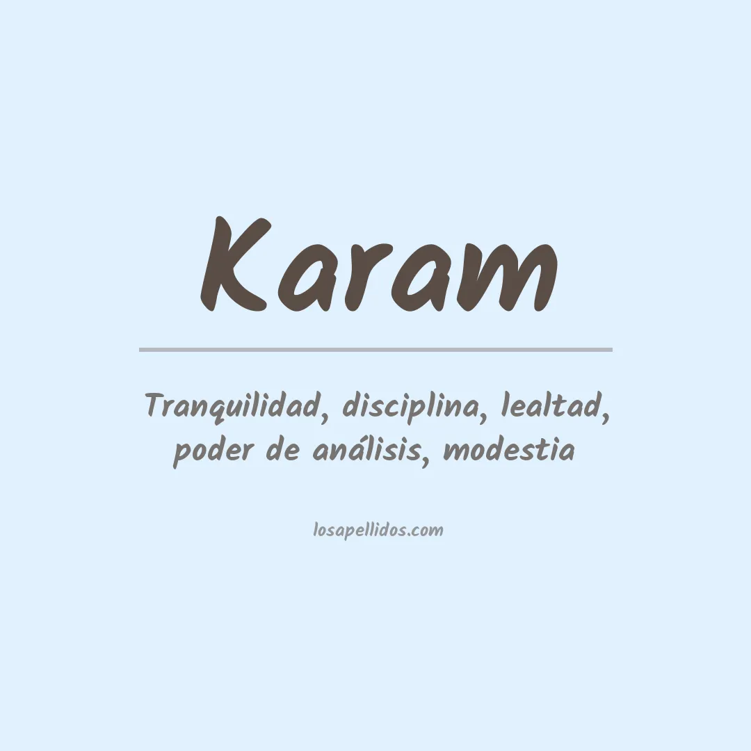 Apellido Karam