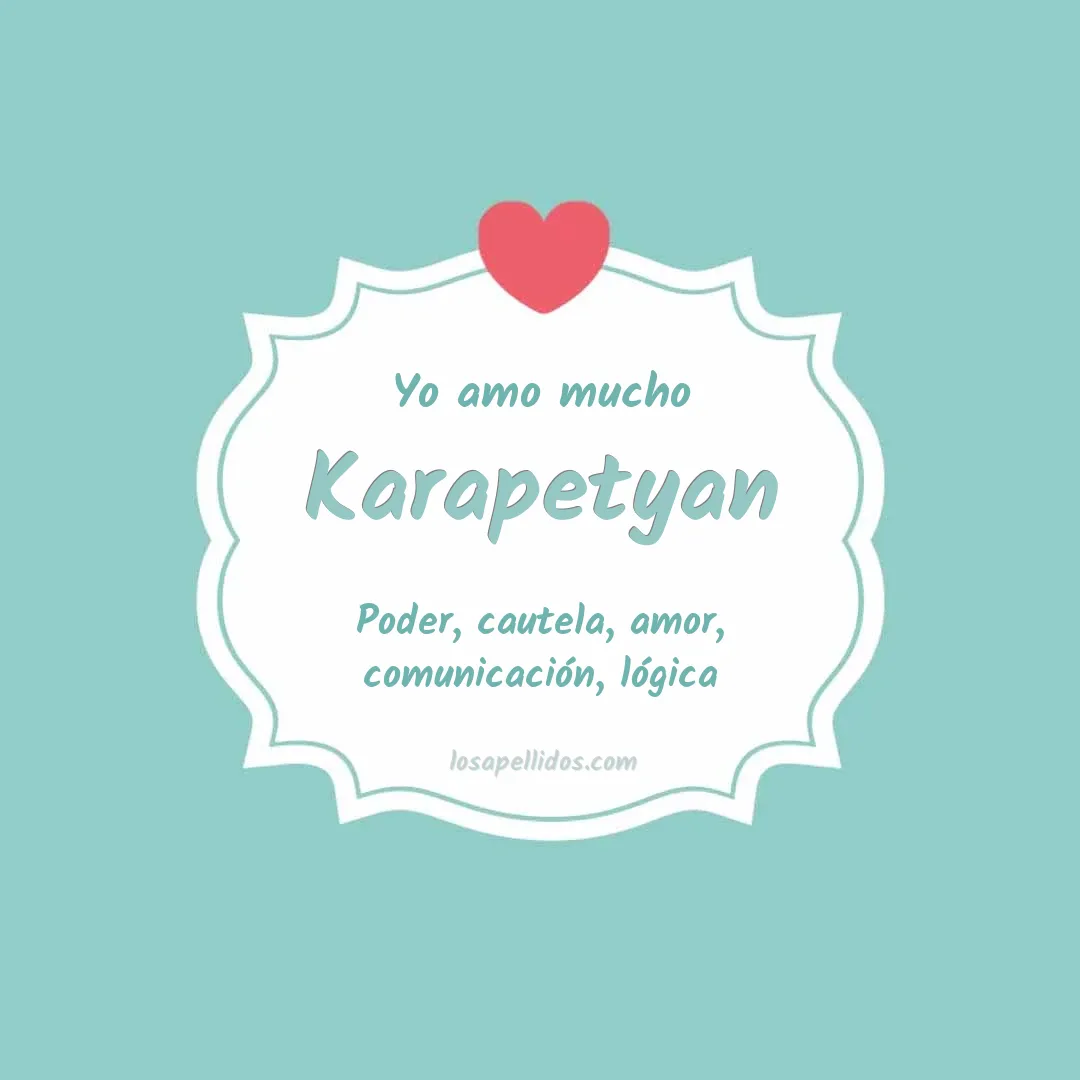 Yo amo mucho Karapetyan