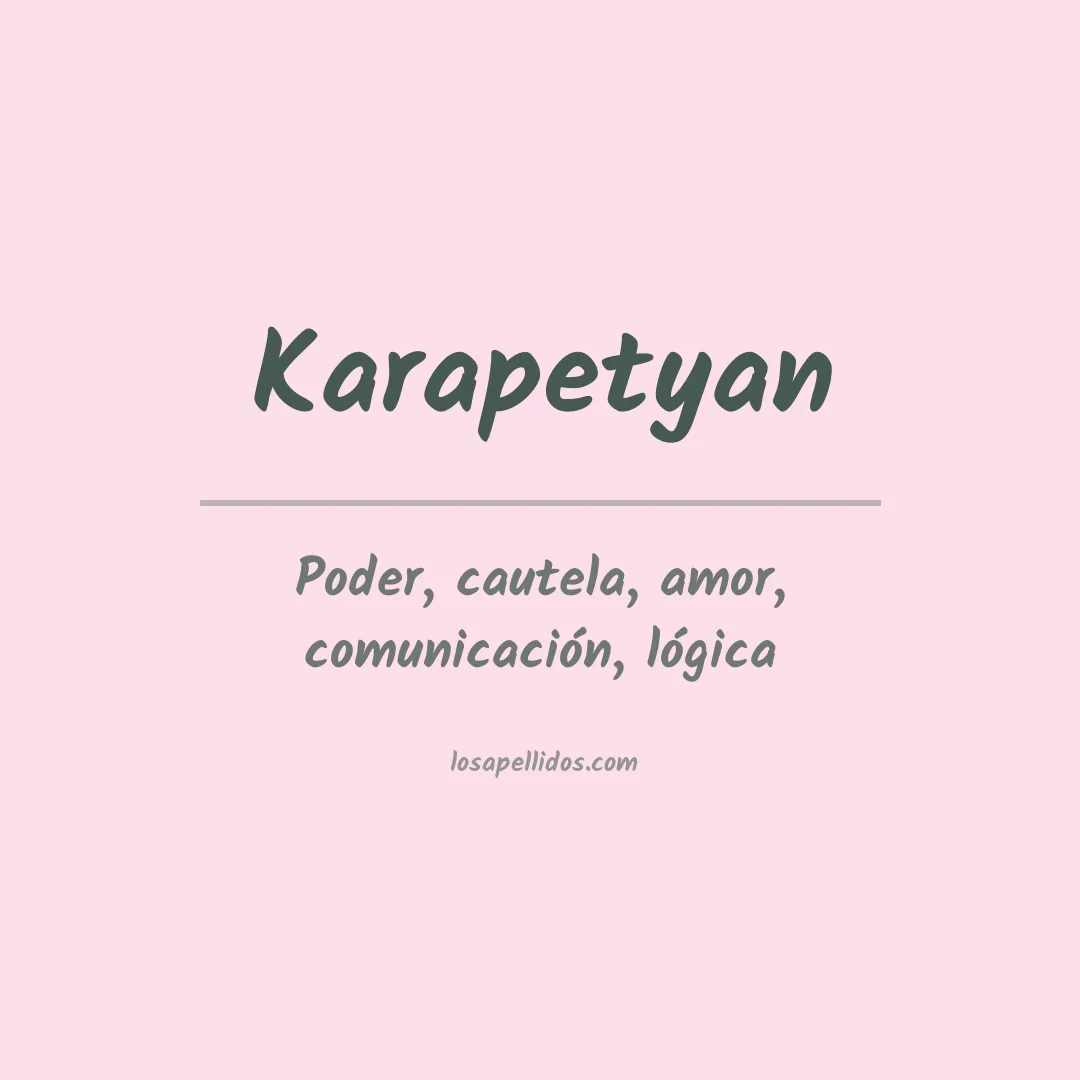 Apellido Karapetyan