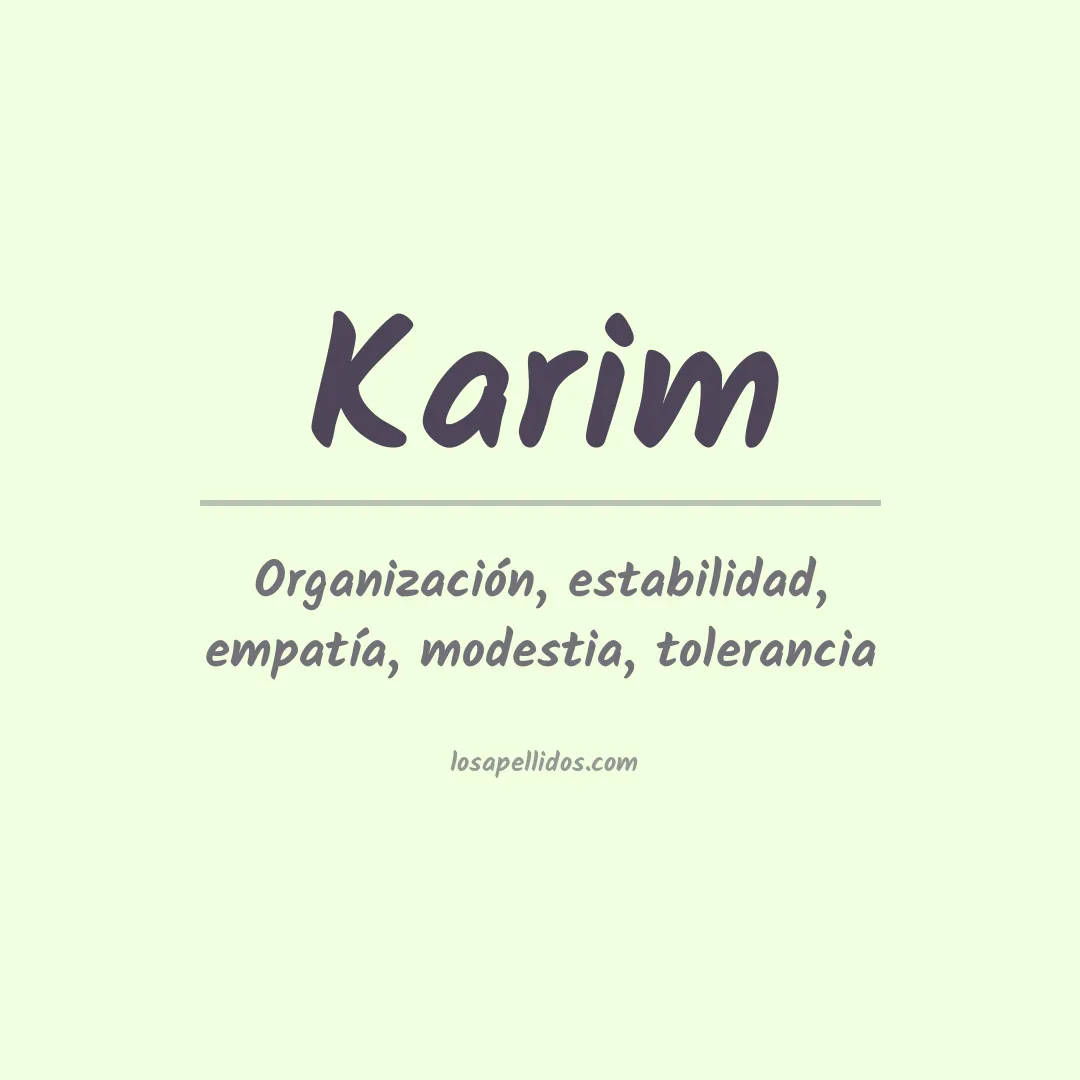 Apellido Karim