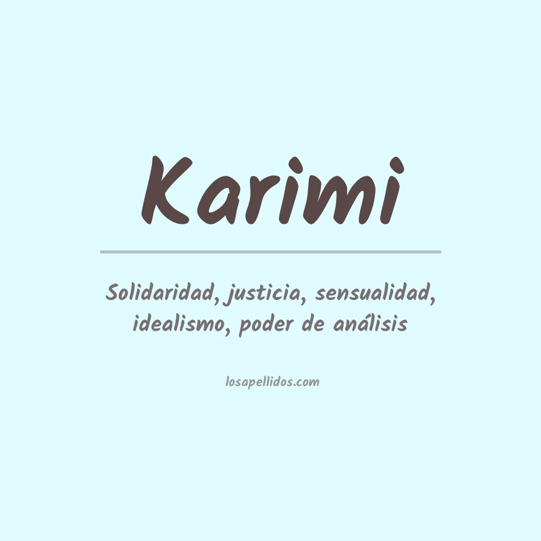 Apellido Karimi