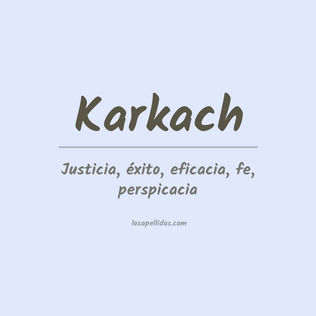 Apellido Karkach