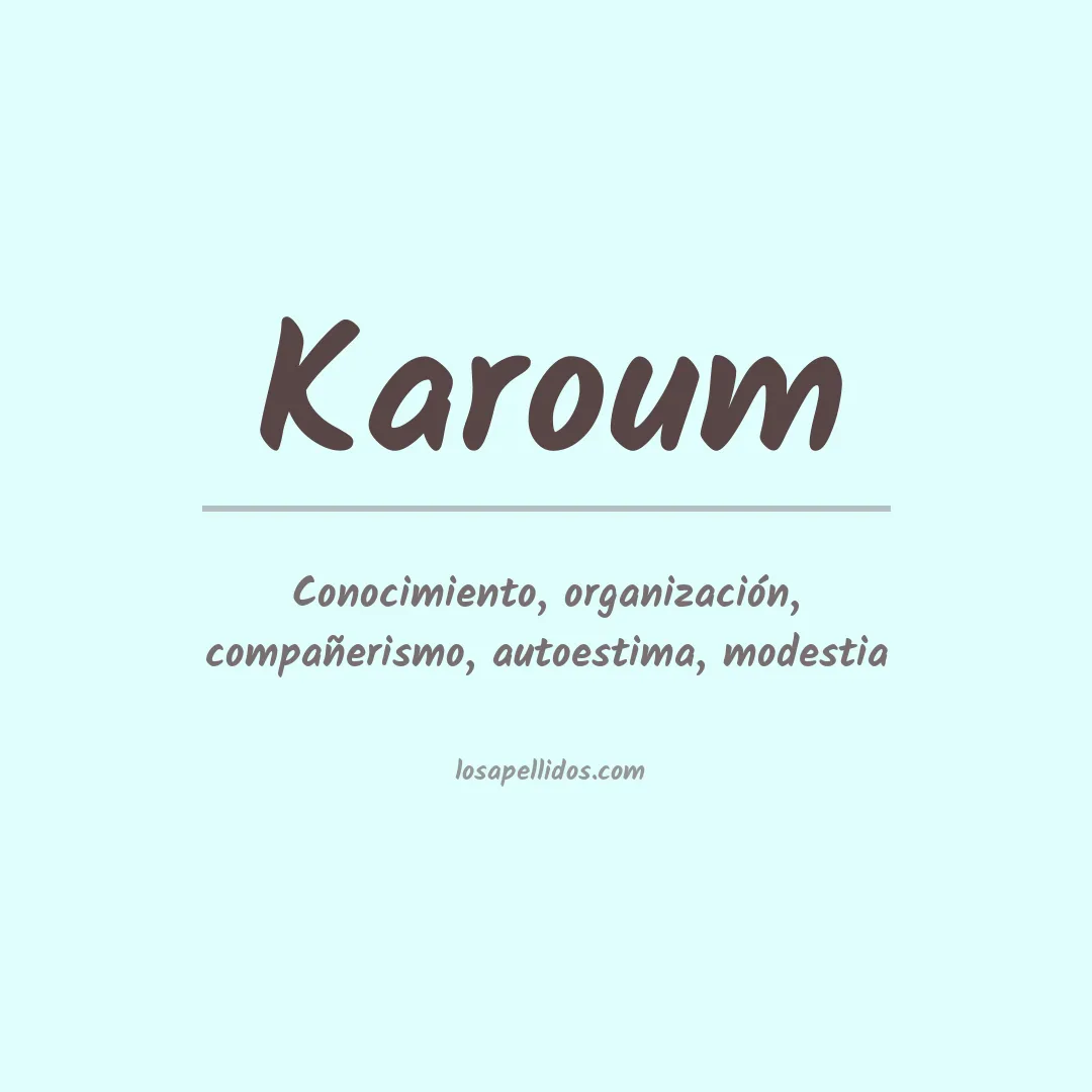 Apellido Karoum