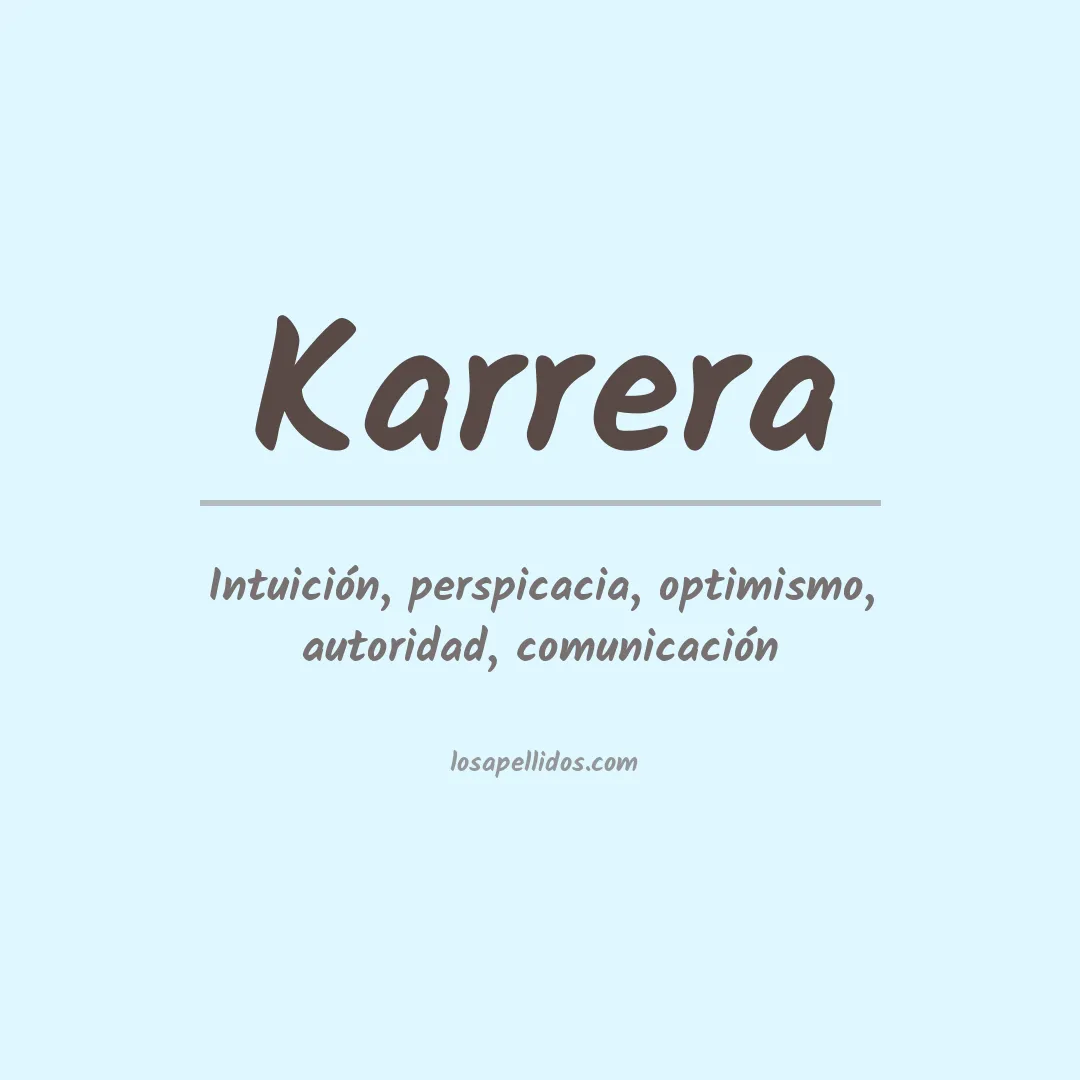Apellido Karrera