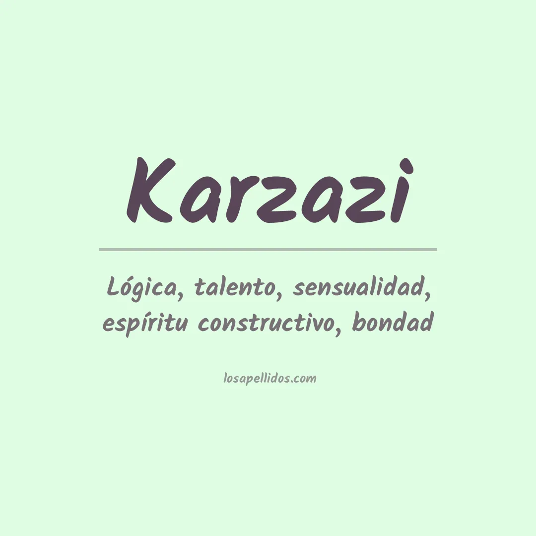 Apellido Karzazi