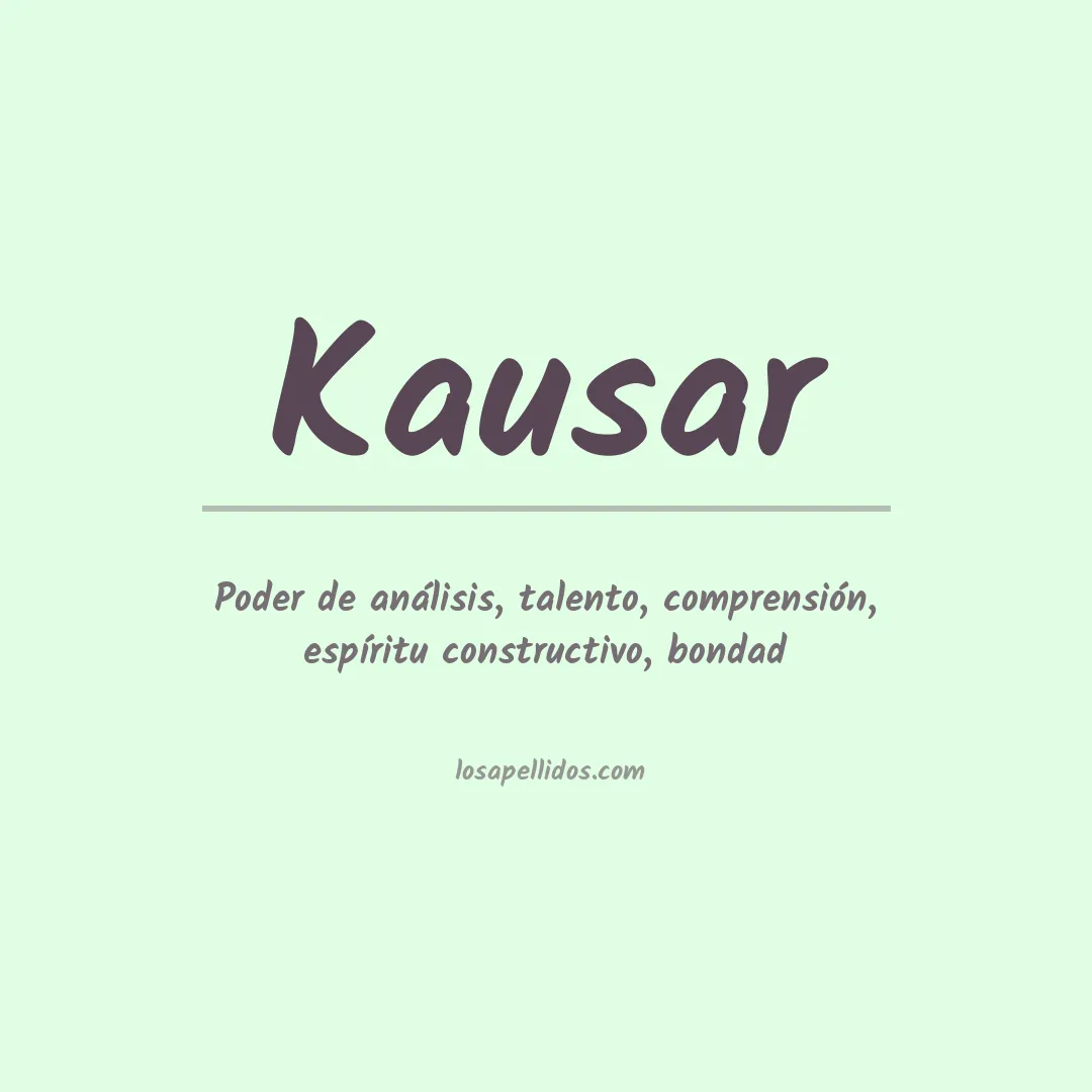 Apellido Kausar