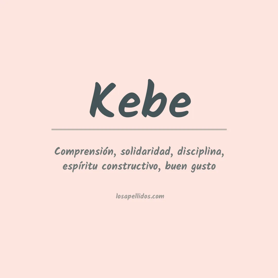Apellido Kebe