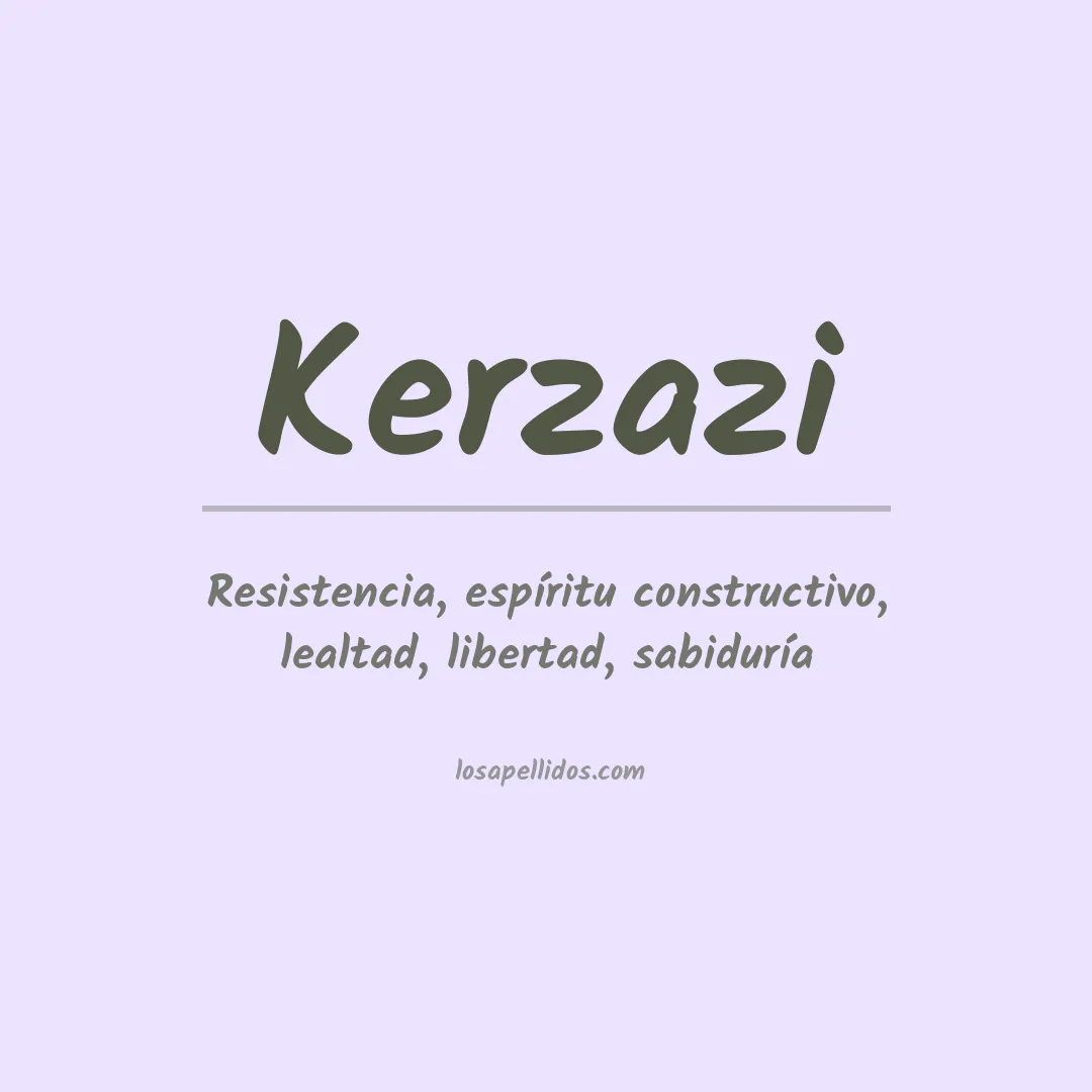 Apellido Kerzazi