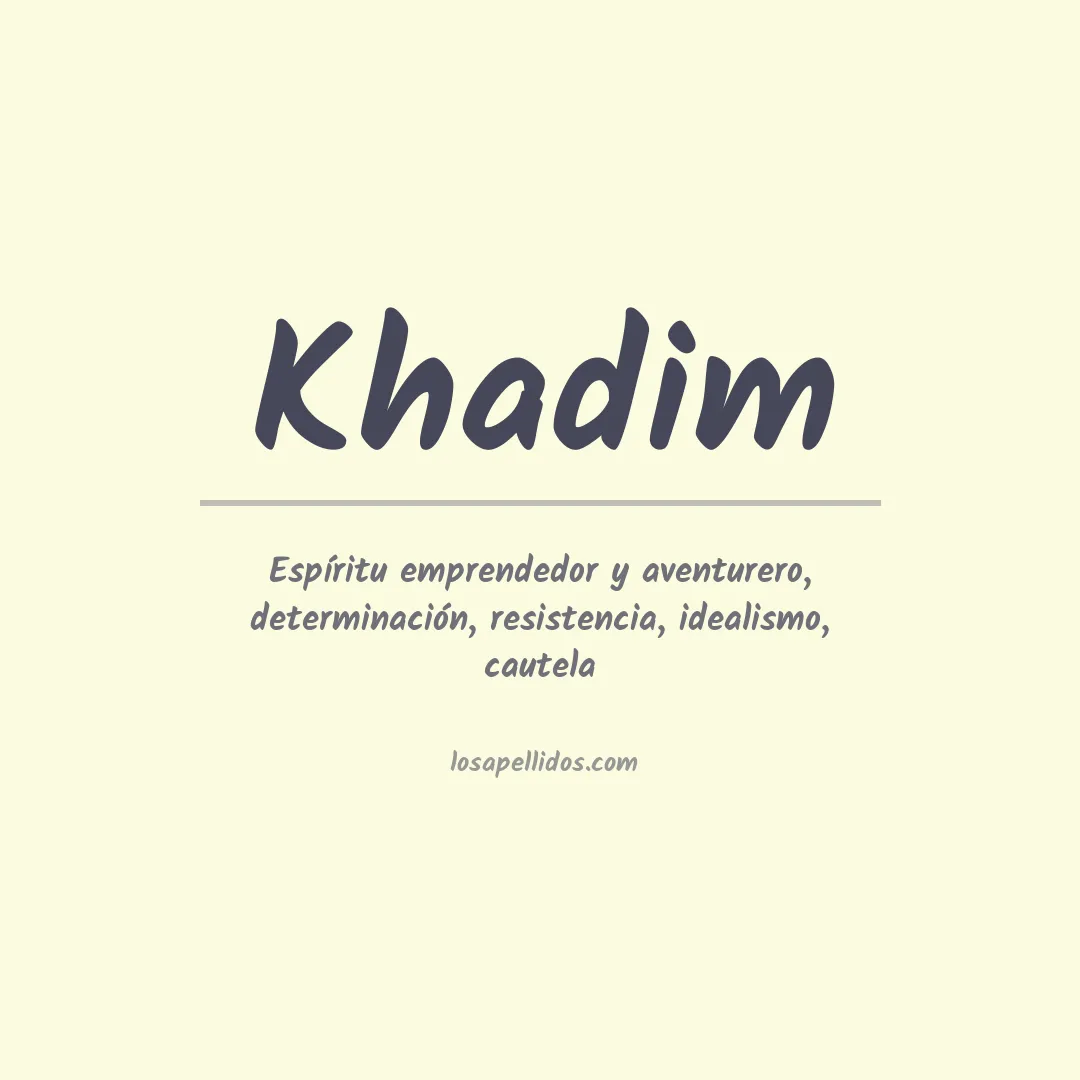 Apellido Khadim