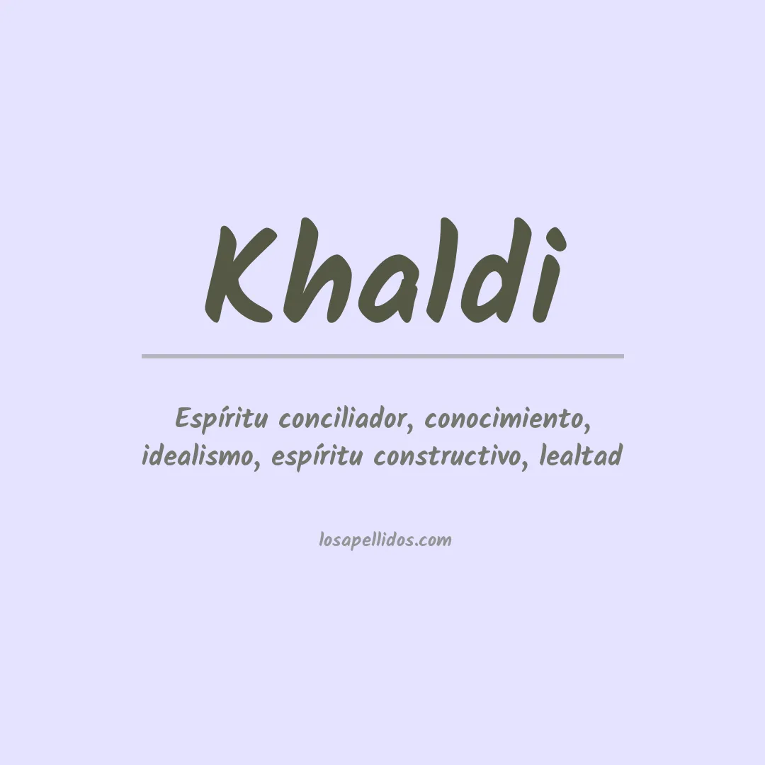 Apellido Khaldi