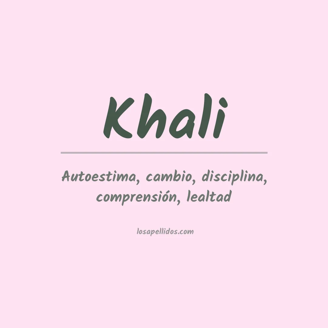 Apellido Khali