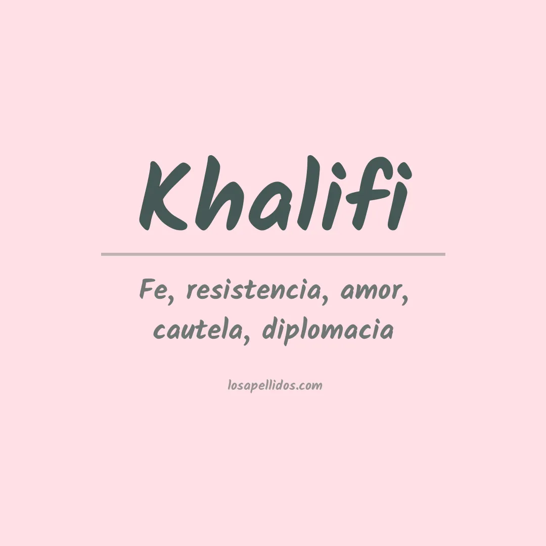 Apellido Khalifi