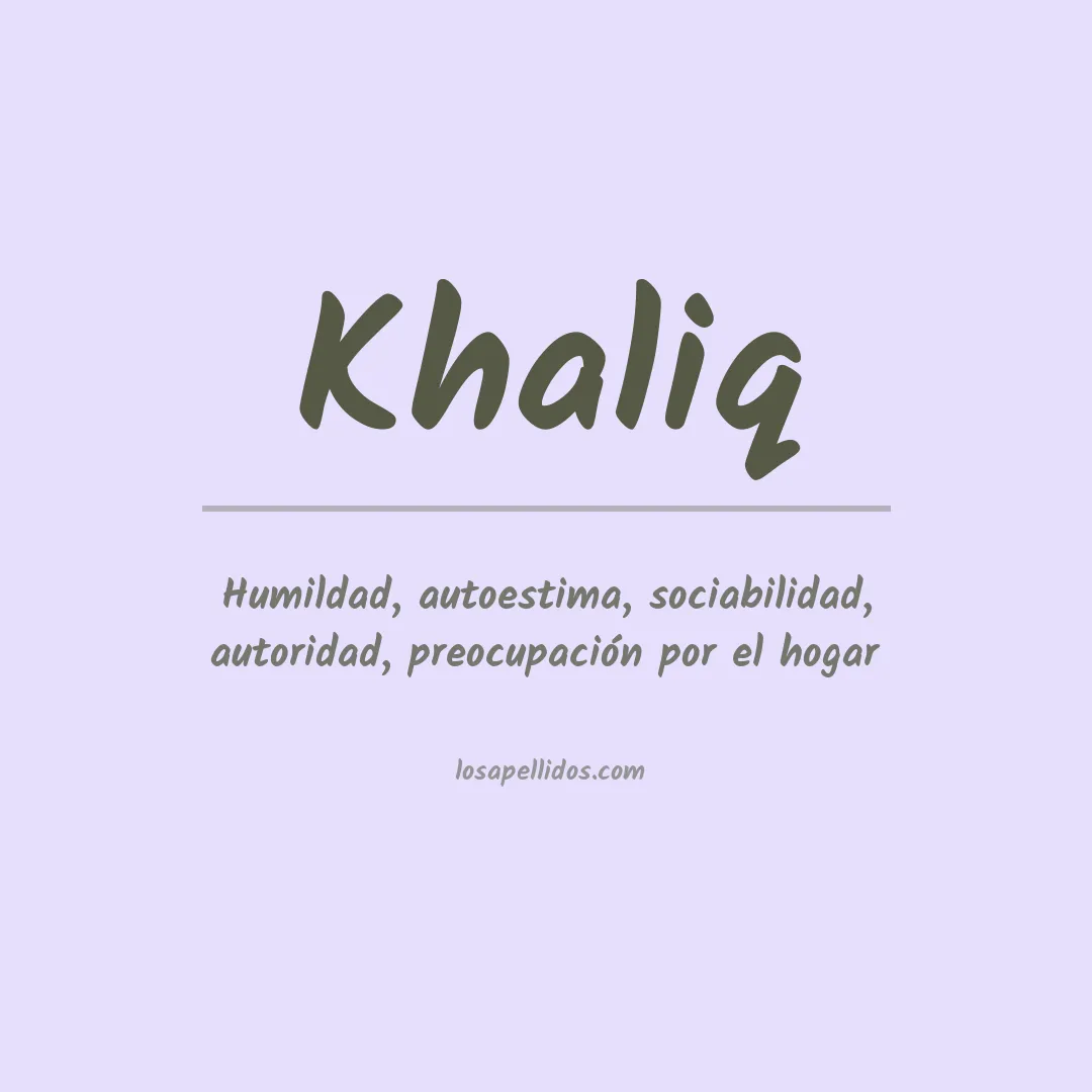 Apellido Khaliq