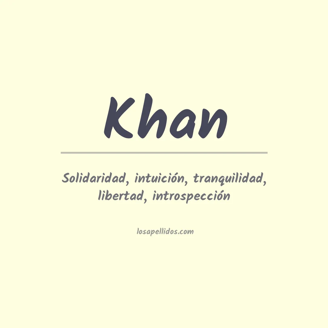 Apellido Khan