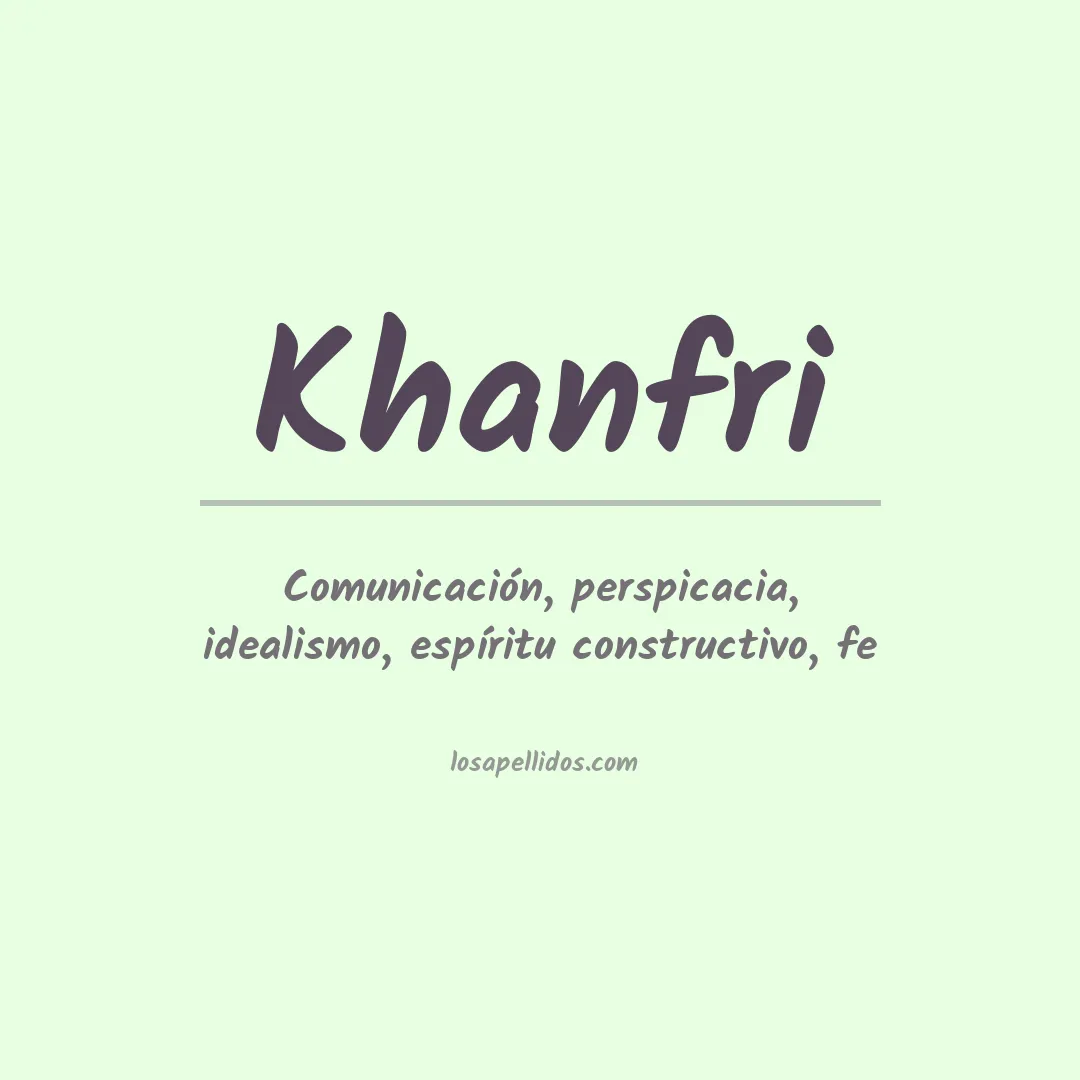 Apellido Khanfri