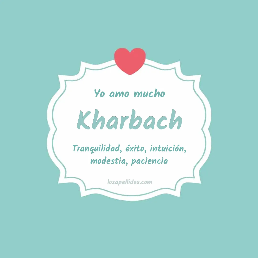 Yo amo mucho Kharbach