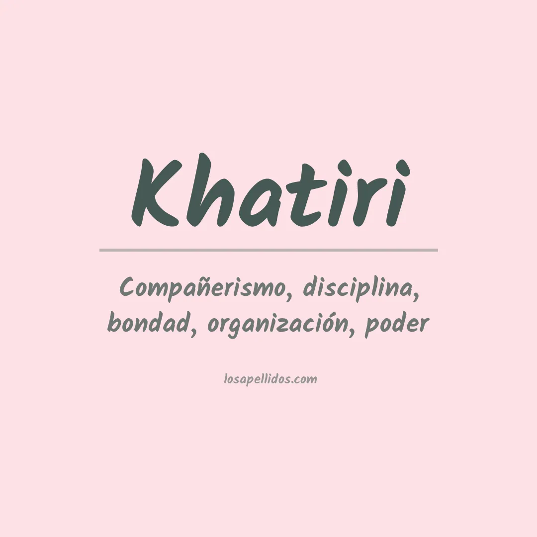 Apellido Khatiri