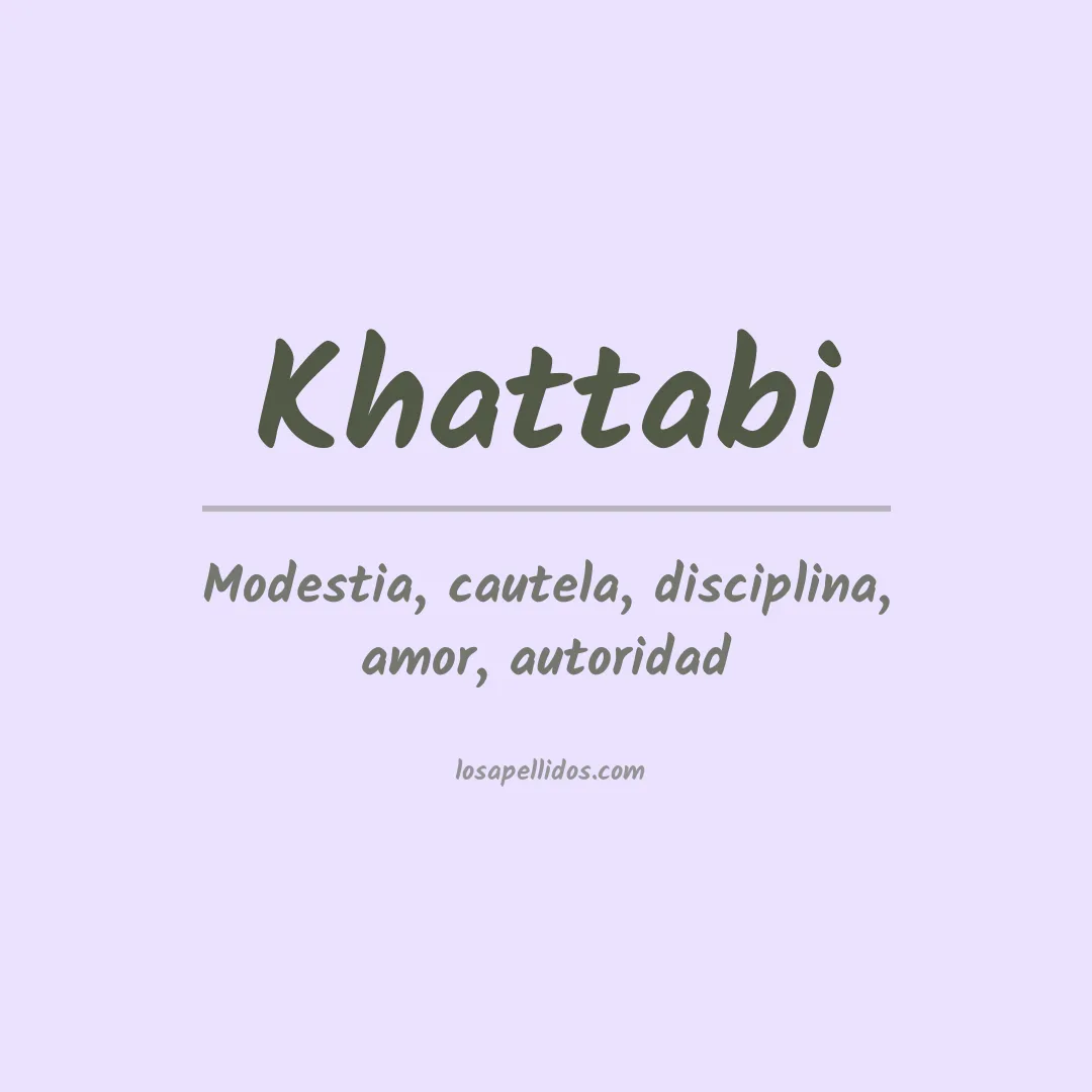 Apellido Khattabi