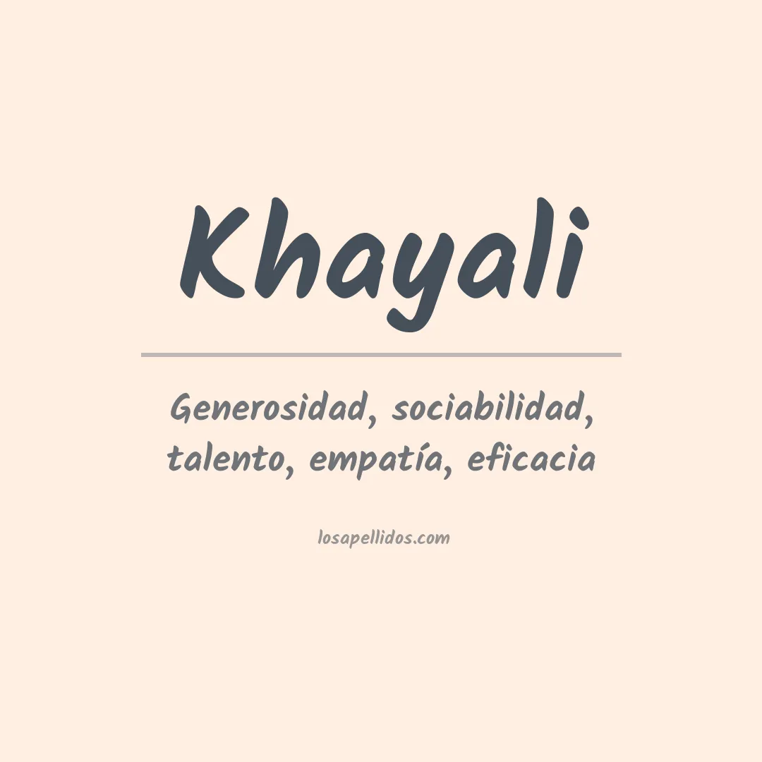 Apellido Khayali