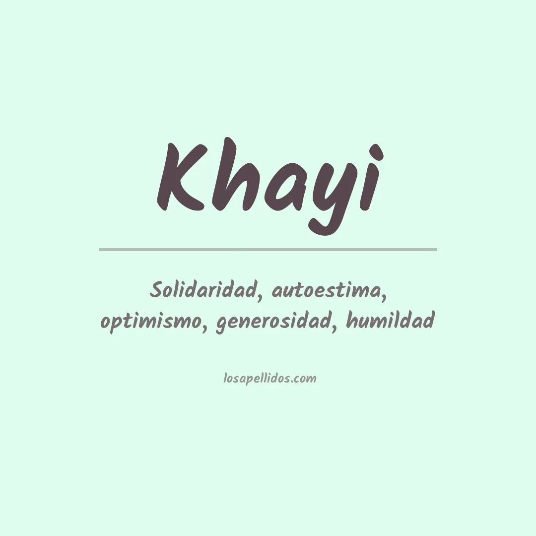 Apellido Khayi
