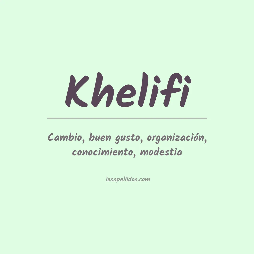 Apellido Khelifi
