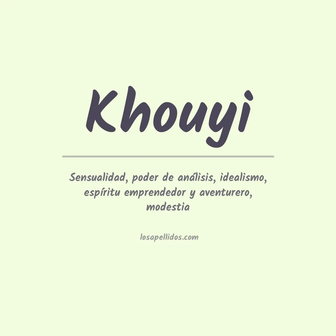 Apellido Khouyi