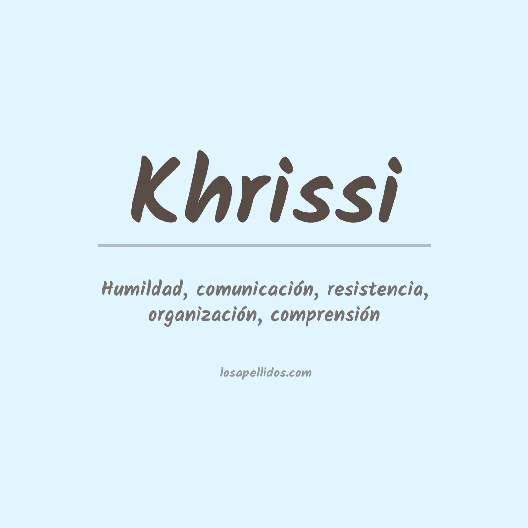 Apellido Khrissi