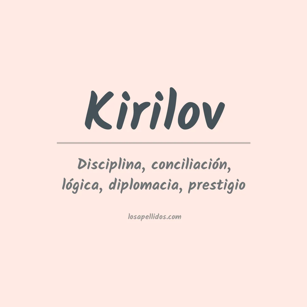 Apellido Kirilov