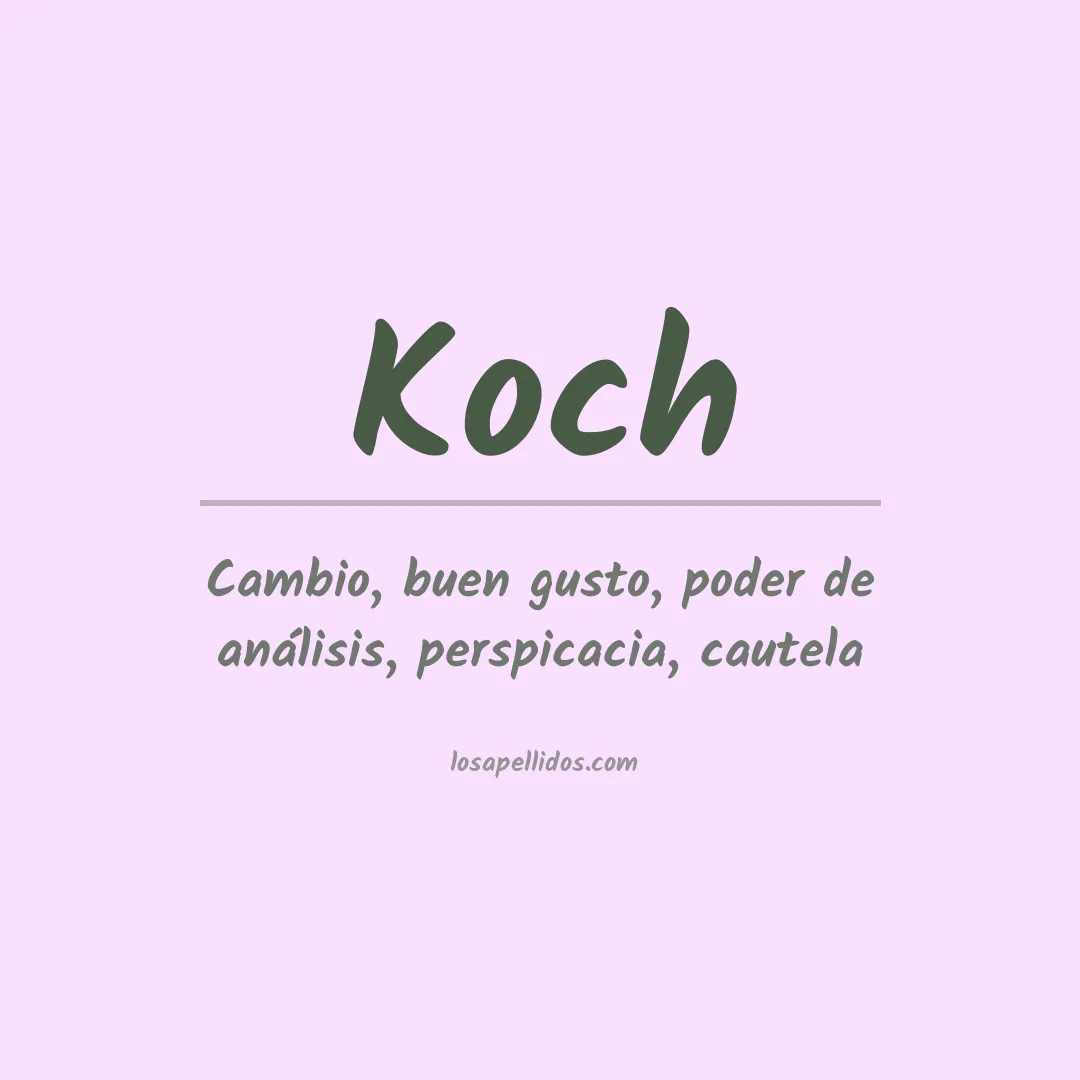 Apellido Koch
