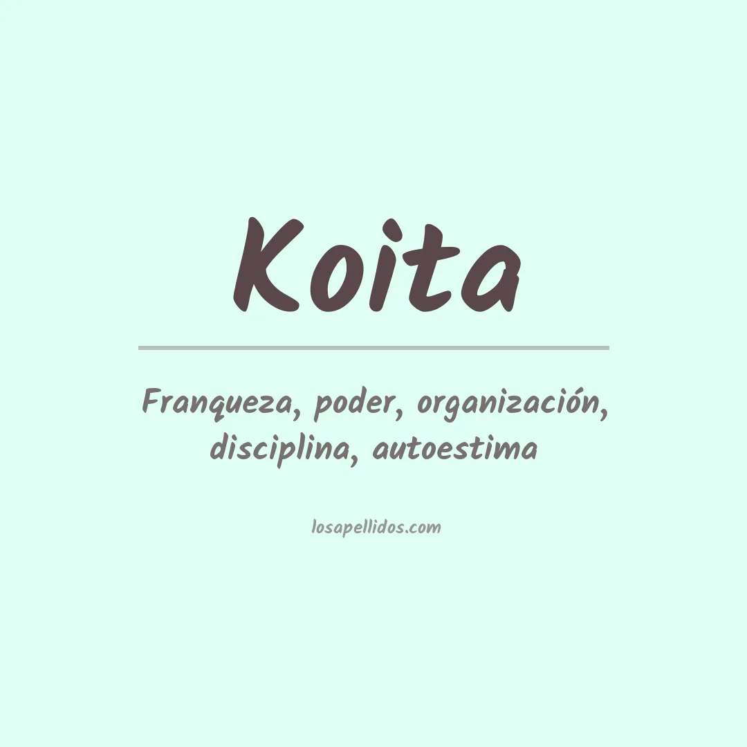 Apellido Koita