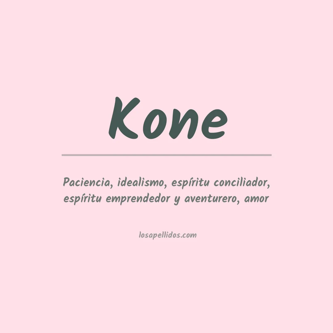 Apellido Kone