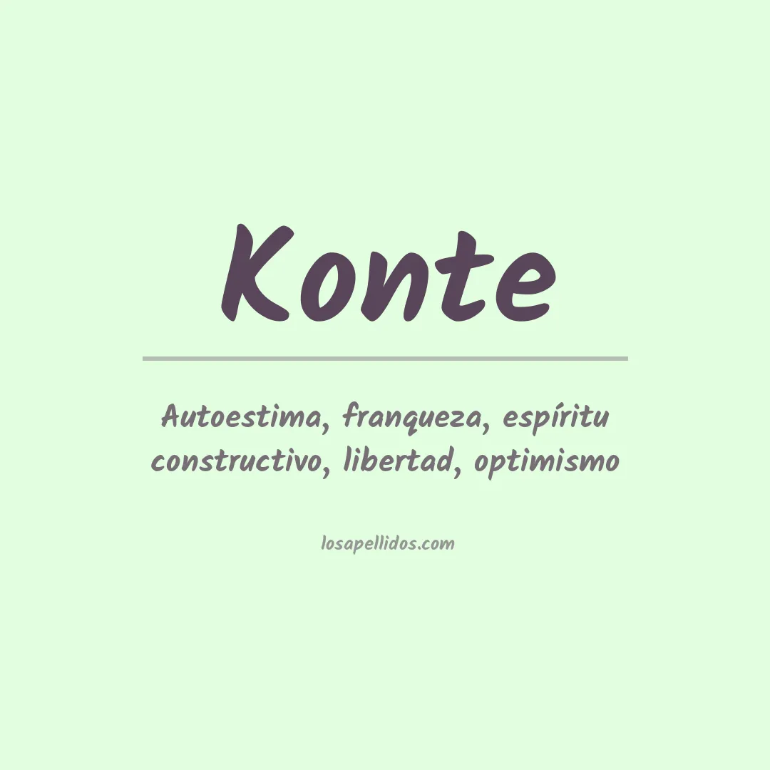 Apellido Konte