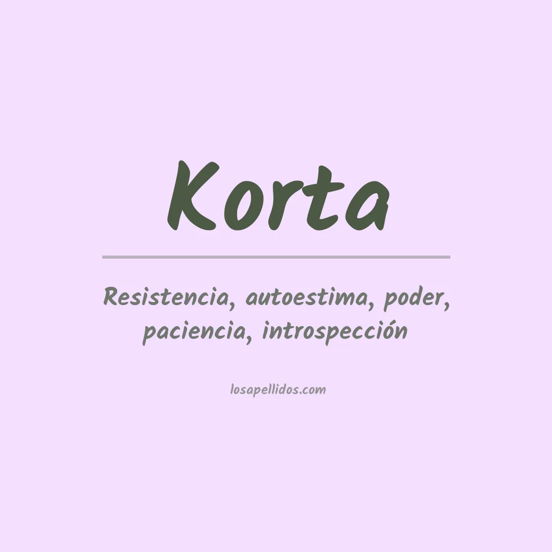 Apellido Korta