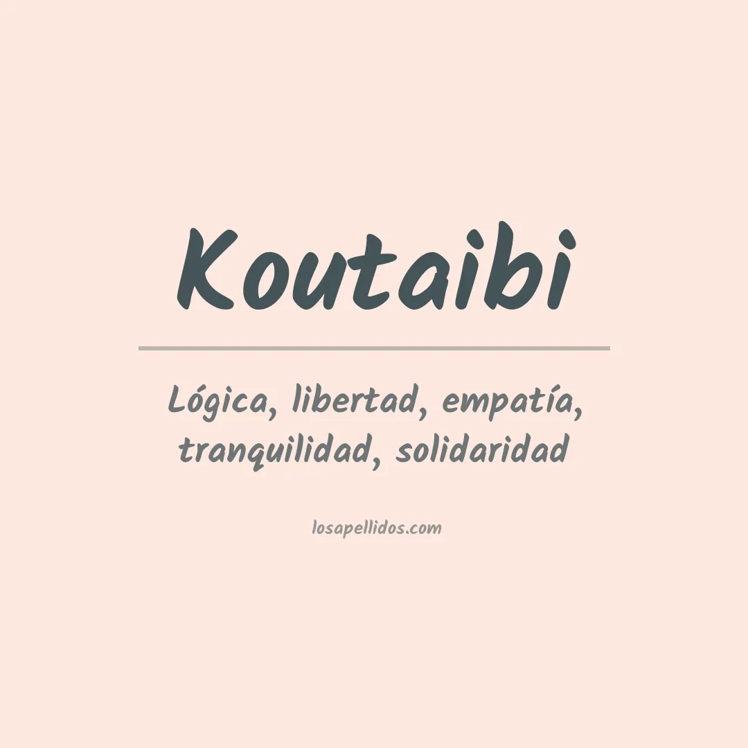 Apellido Koutaibi