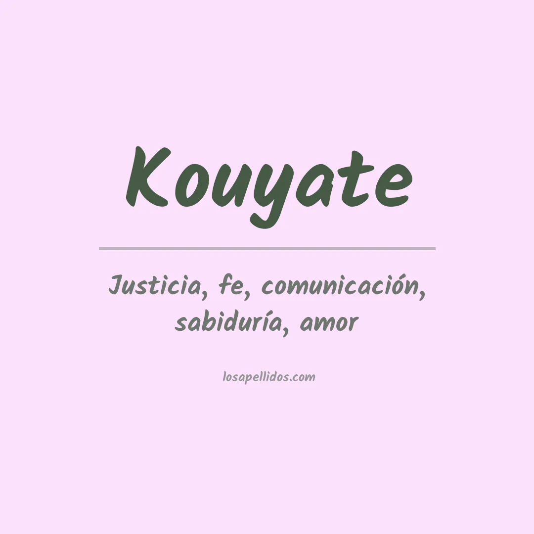 Apellido Kouyate
