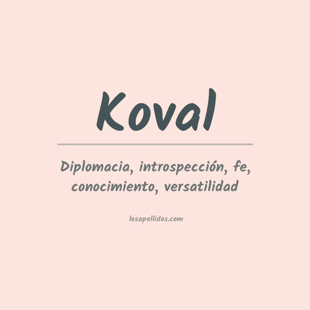 Apellido Koval