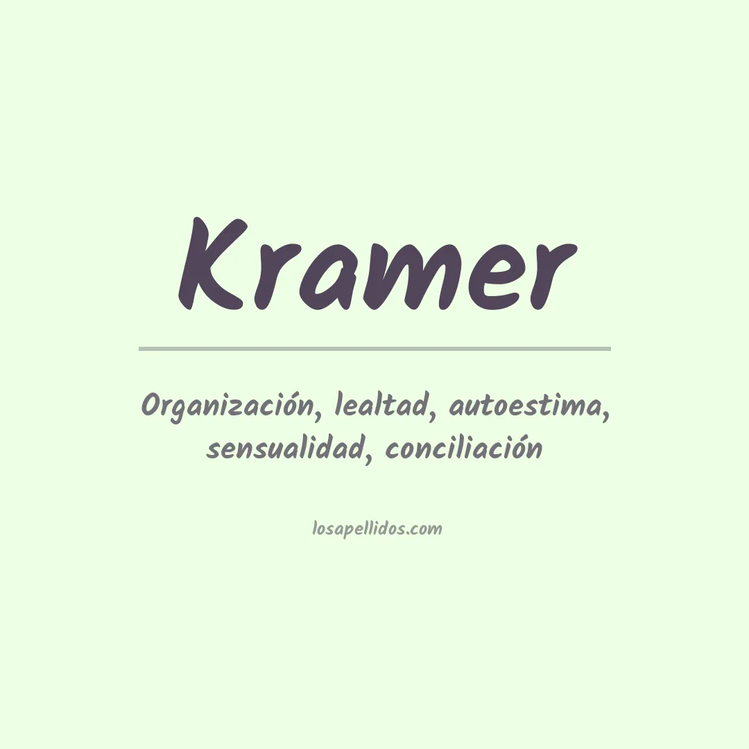 Apellido Kramer
