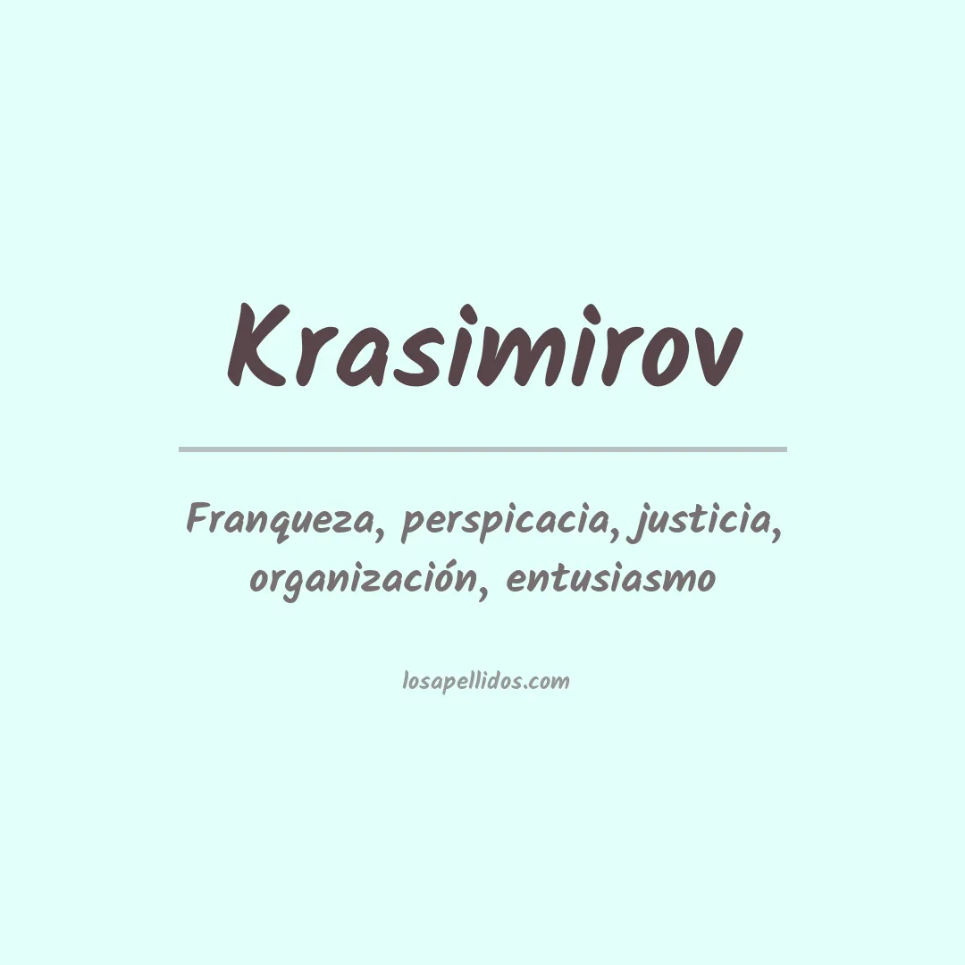 Apellido Krasimirov