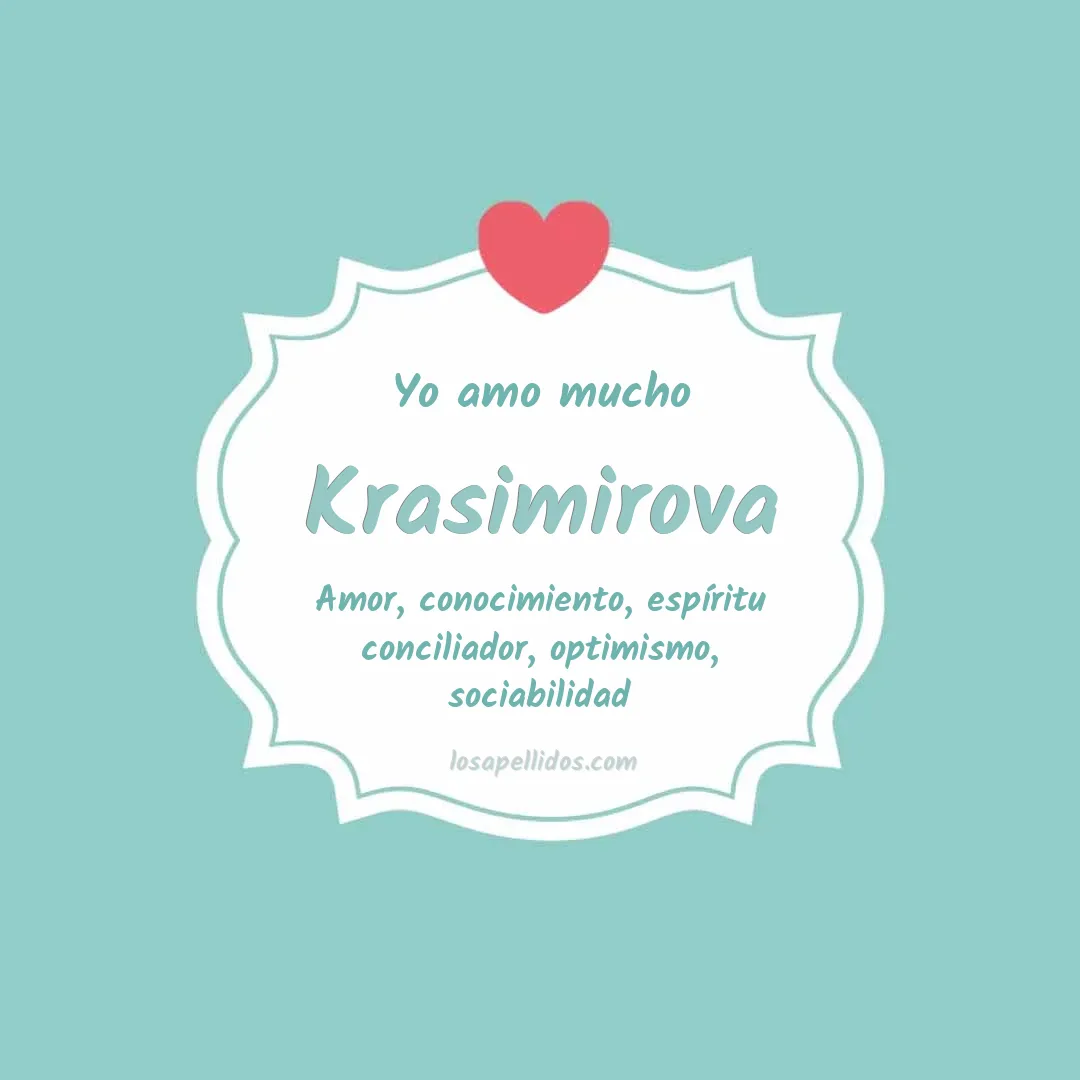 Yo amo mucho Krasimirova