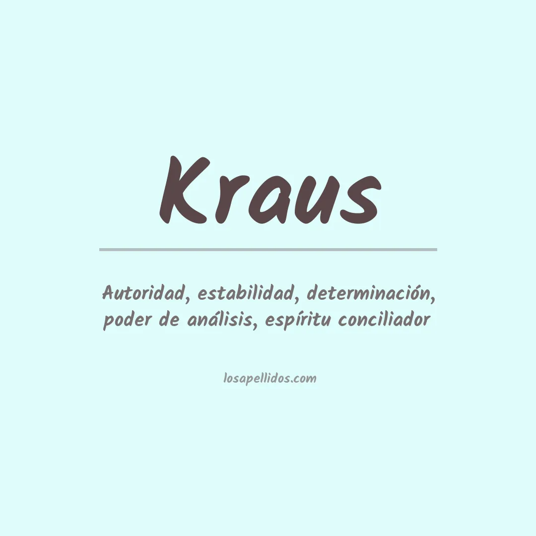Apellido Kraus