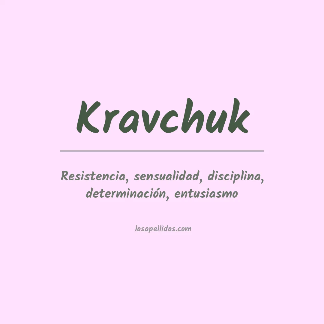 Apellido Kravchuk