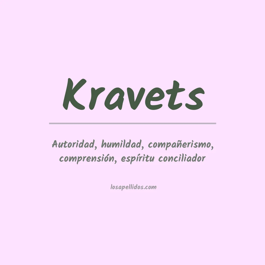 Apellido Kravets