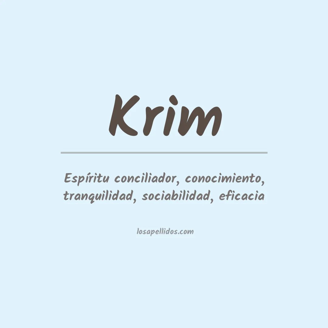 Apellido Krim