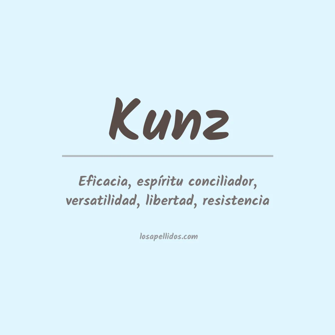 Apellido Kunz