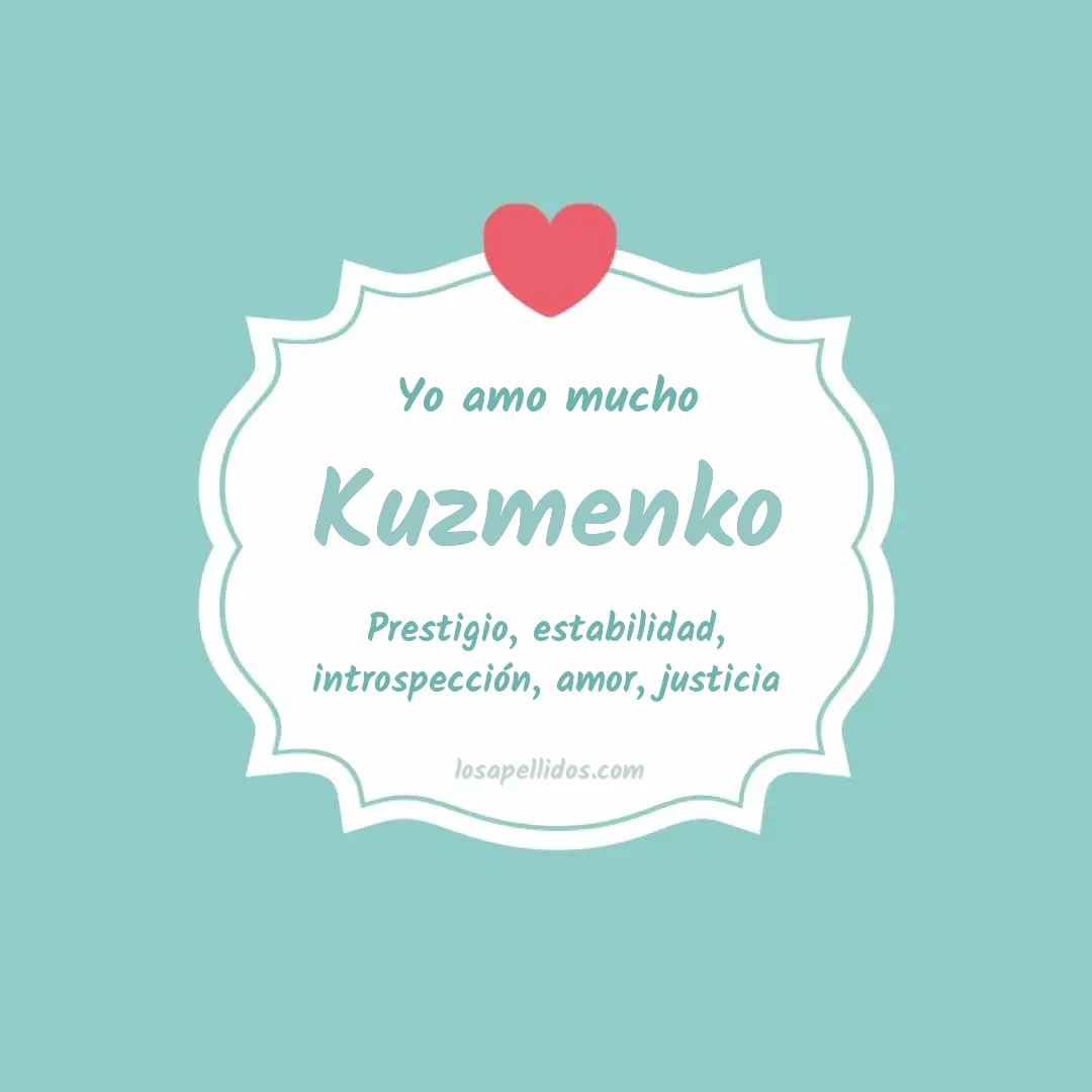 Yo amo mucho Kuzmenko