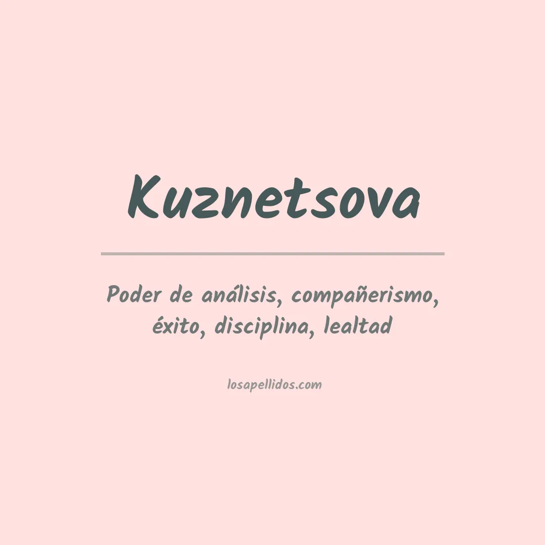 Apellido Kuznetsova