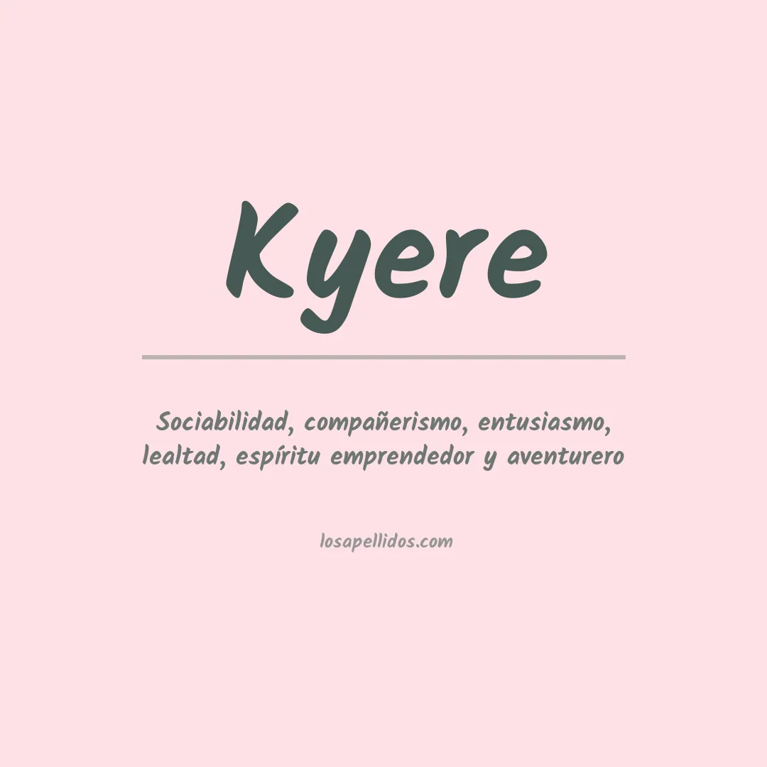 Apellido Kyere