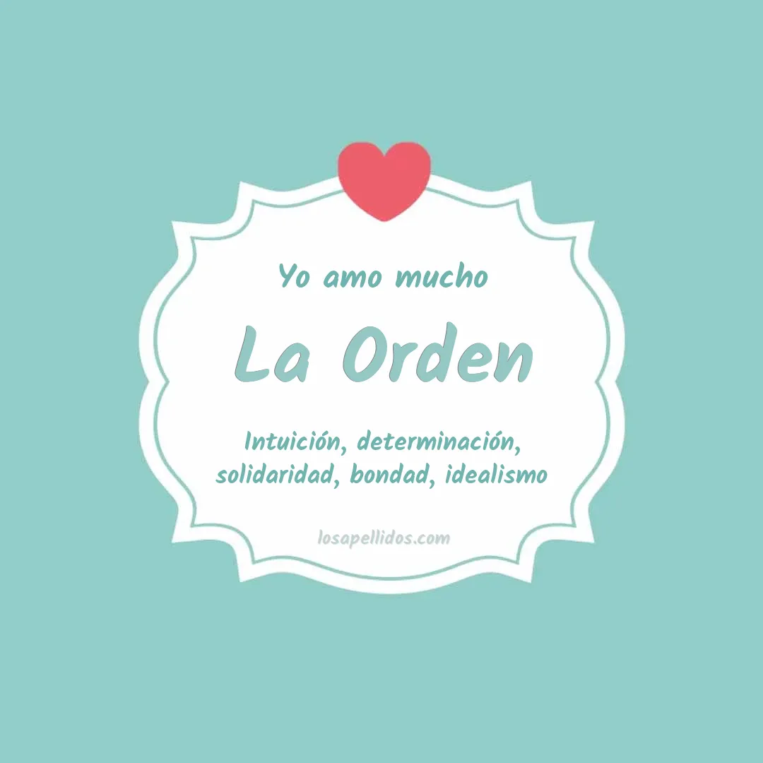 Yo amo mucho La orden