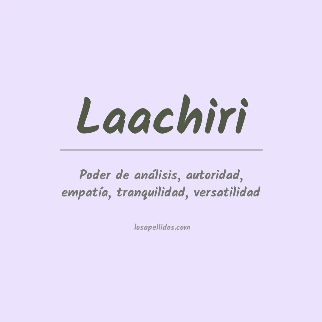 Apellido Laachiri