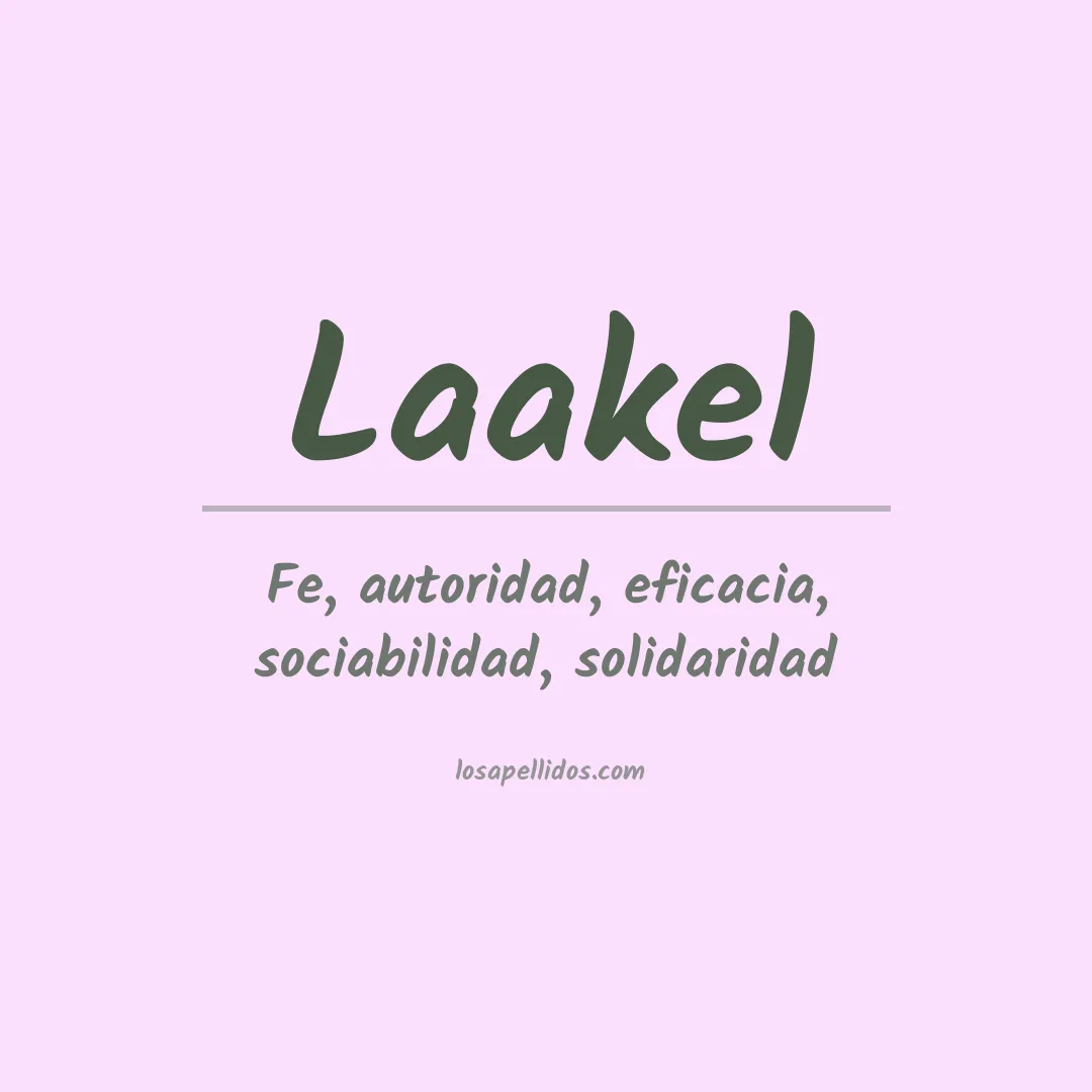 Apellido Laakel